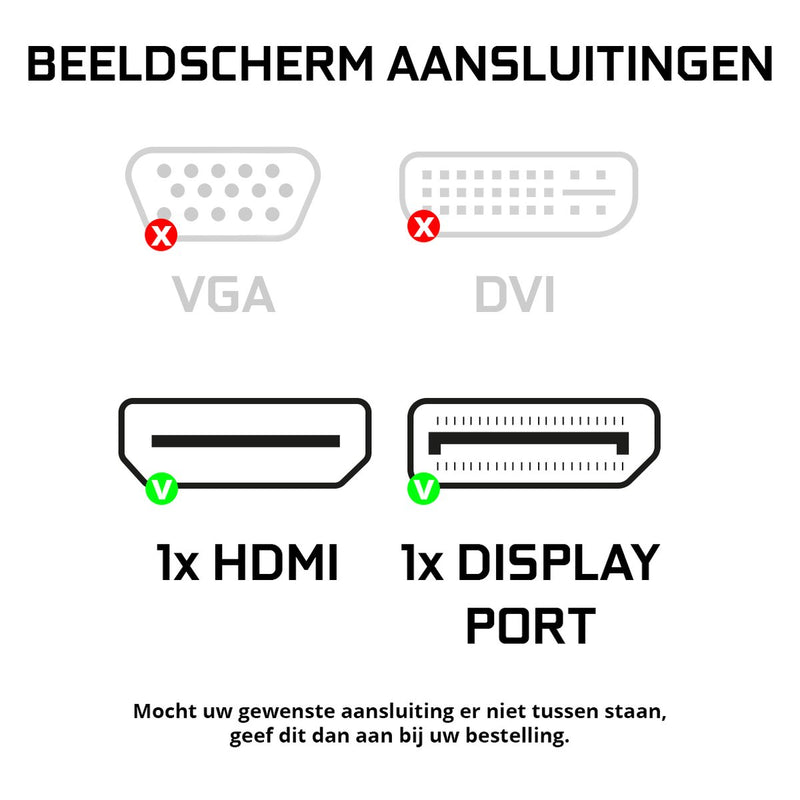 Budget Office PC - Ryzen 5 - 1TB NVMe SSD - 16GB RAM - Radeon Vega 7 - Inclusief Office Professional Plus 2021