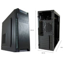 Intel Budget Office PC SET - Office PC - 24 Inch Monitor + Muis + Toetsenbord - Inclusief Norton 360 & USB SD Card Reader + WiFi & Bluetooth