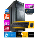 Intel Budget Office PC SET - Office PC + Muis + Toetsenbord - Inclusief Norton 360 & USB SD Card Reader + WiFi & Bluetooth