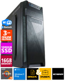 Budget Office PC - Ryzen 5 - 1TB NVMe SSD - 16GB RAM - Radeon Vega 7 - Windows 11 Pro + WiFi & Bluetooth