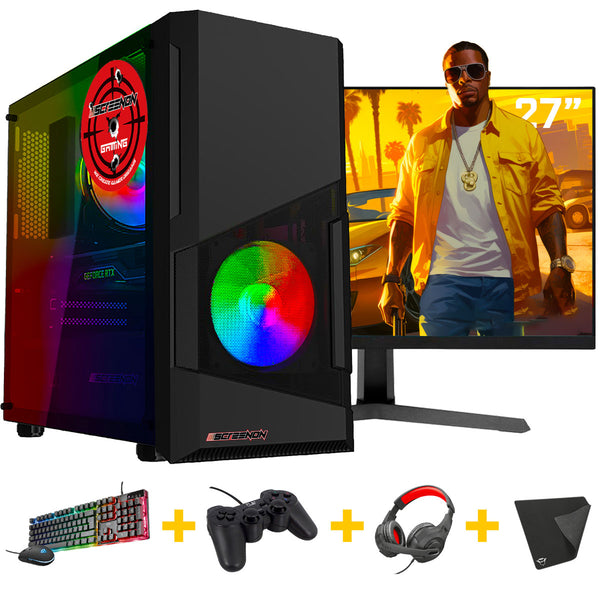 ScreenON - Gaming Set - X250126 - V2 (GamePC.X250126 + 27 Inch Monitor + Toetsenbord + Muis)