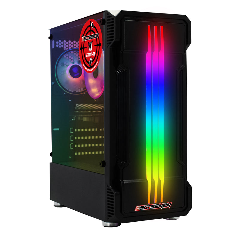 ScreenON - Game Computer / Gaming PC - Ryzen 5 - 1TB M.2 SSD - 16GB RAM - RTX 3050 - Game PC TX89412 - Windows 11