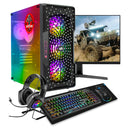 ScreenON - Gaming Set - X54196 - W1 (GamePC.X54196 + 24 Inch Monitor + Toetsenbord + Muis & Muismat + Headset & Houder)