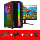 ScreenON - Gaming Set - P4 (GamePC + 27 Inch Monitor + Toetsenbord + Muis) + WiFi & Bluetooth