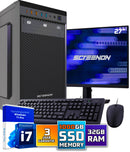 Intel Compleet PC SET | Intel Core i7 | 32 GB DDR4 | 1 TB SSD + 27 Inch Monitor + Muis + Toetsenbord | Windows 11 Pro + WiFi & Bluetooth