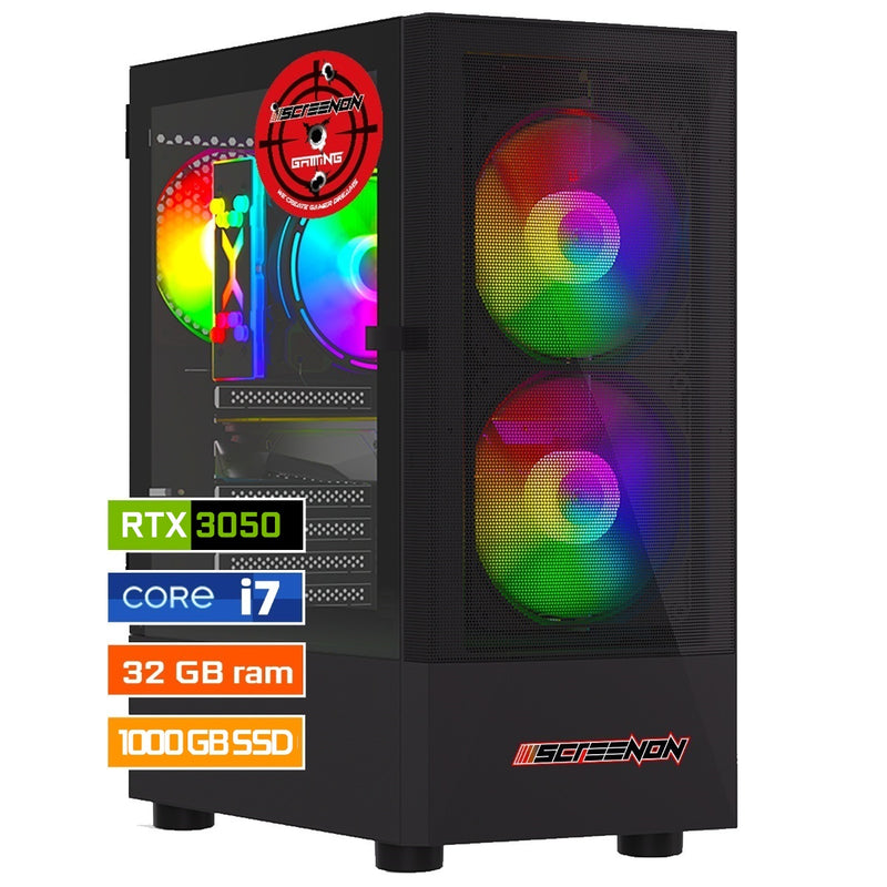 ScreenON - Intel Core i7 - 1024GB SSD - 32GB RAM - RTX 3050 - GamePC.V920235 - Windows 11