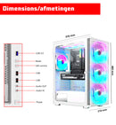 ScreenON - Game Computer / Gaming PC - Ryzen 5 - 512GB SSD - 16GB RAM - RTX 3050 - Game PC TX88284 - Windows 11