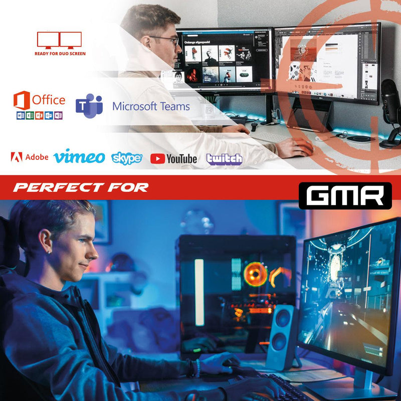 Game Computer SET geschikt voor Minecraft / Ryzen 5 - Vega 7 - 16GB - 500GB SSD / Inclusief 24" Gaming Monitor, Muis & Toetsenbord, Controller, Headset & Muismat - ScreenOn