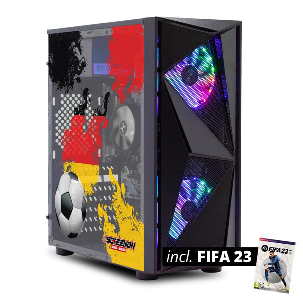 ScreenON - FIFA 23 Gaming PC + gratis FIFA 23 game cadeau - Duitsland edition - GamePC.FF23-V11020 - Ryzen 5 - 240GB M.2 SSD - GTX 1650 - WiFi + Game controller - ScreenOn