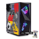 ScreenON - FIFA 23 Gaming PC Set + gratis FIFA 23 game cadeau – Duitsland edition - (GamePC.FF23-V1102124 + 24 Inch Monitor + Toetsenbord + Muis + Game controller) - ScreenOn