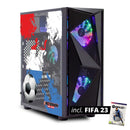 ScreenON - FIFA 23 Gaming PC Set + gratis FIFA 23 game cadeau – Nederland edition - (GamePC.FF23-V1101027 + 27 Inch Monitor + Toetsenbord + Muis + Game controller) - ScreenOn