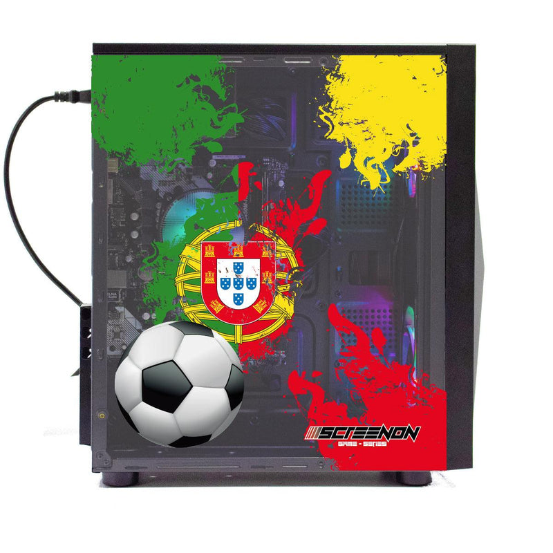 ScreenON - FIFA 23 Gaming PC Set + gratis FIFA 23 game cadeau – Portugal edition - (GamePC.FF23-V1106124 + 24 Inch Monitor + Toetsenbord + Muis + Game controller) - ScreenOn