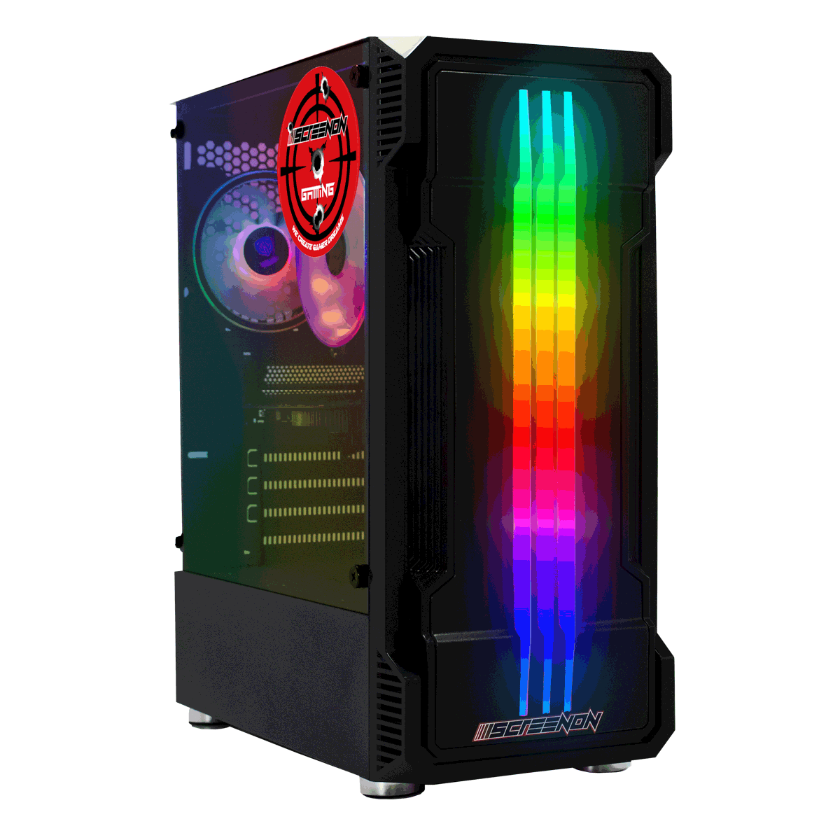ScreenON - Game Computer / Gaming PC - Ryzen 3 - 512GB SSD - 16GB RAM