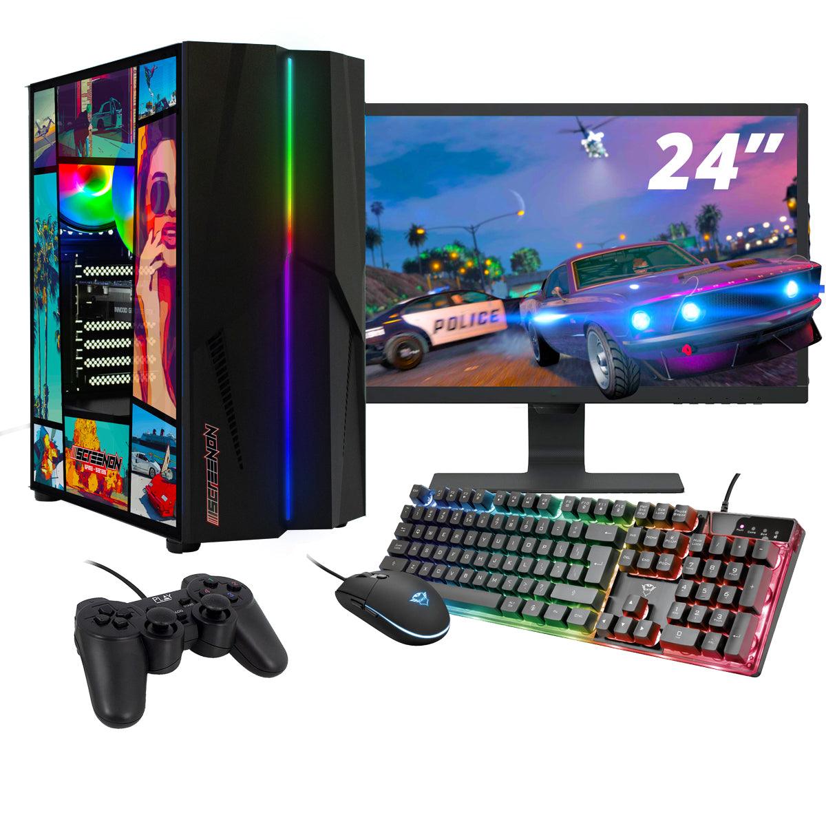 ScreenOn NL - Gaming PC SET | AMD Ryzen 5 | RTX 3050 | RAM 16GB | SSD