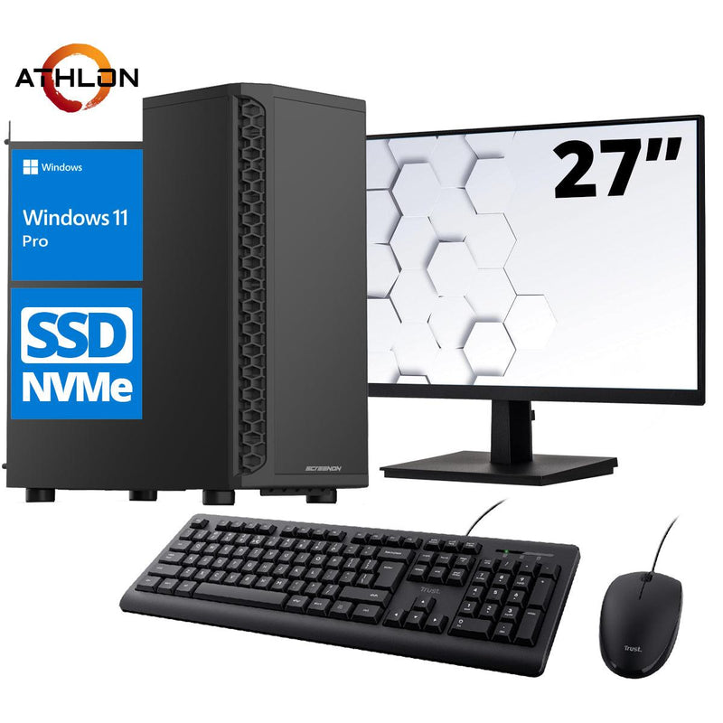ScreenON - Office Set - X101125 - (OfficePC.X100125 + 27 Inch Monitor + Toetsenbord + Muis) - ScreenOn