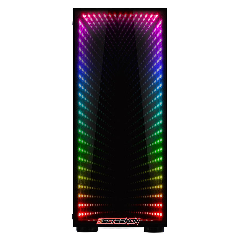 ScreenON - Racing Gaming Set + Porsche Flag - F6436527 - (GamePC.F14065 + 27 Inch Monitor + Toetsenbord + Muis + Controller + Gratis Porsche Flag) - ScreenOn